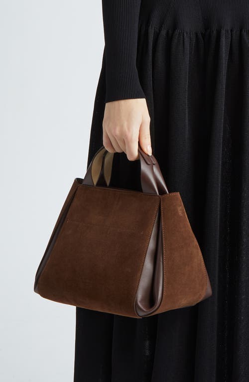 Shop Ree Projects Medium Avy Suede Bucket Bag In Mocha