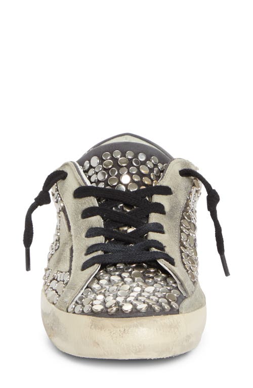 Golden Goose Super-star Low Top Sneaker In Beige/silver