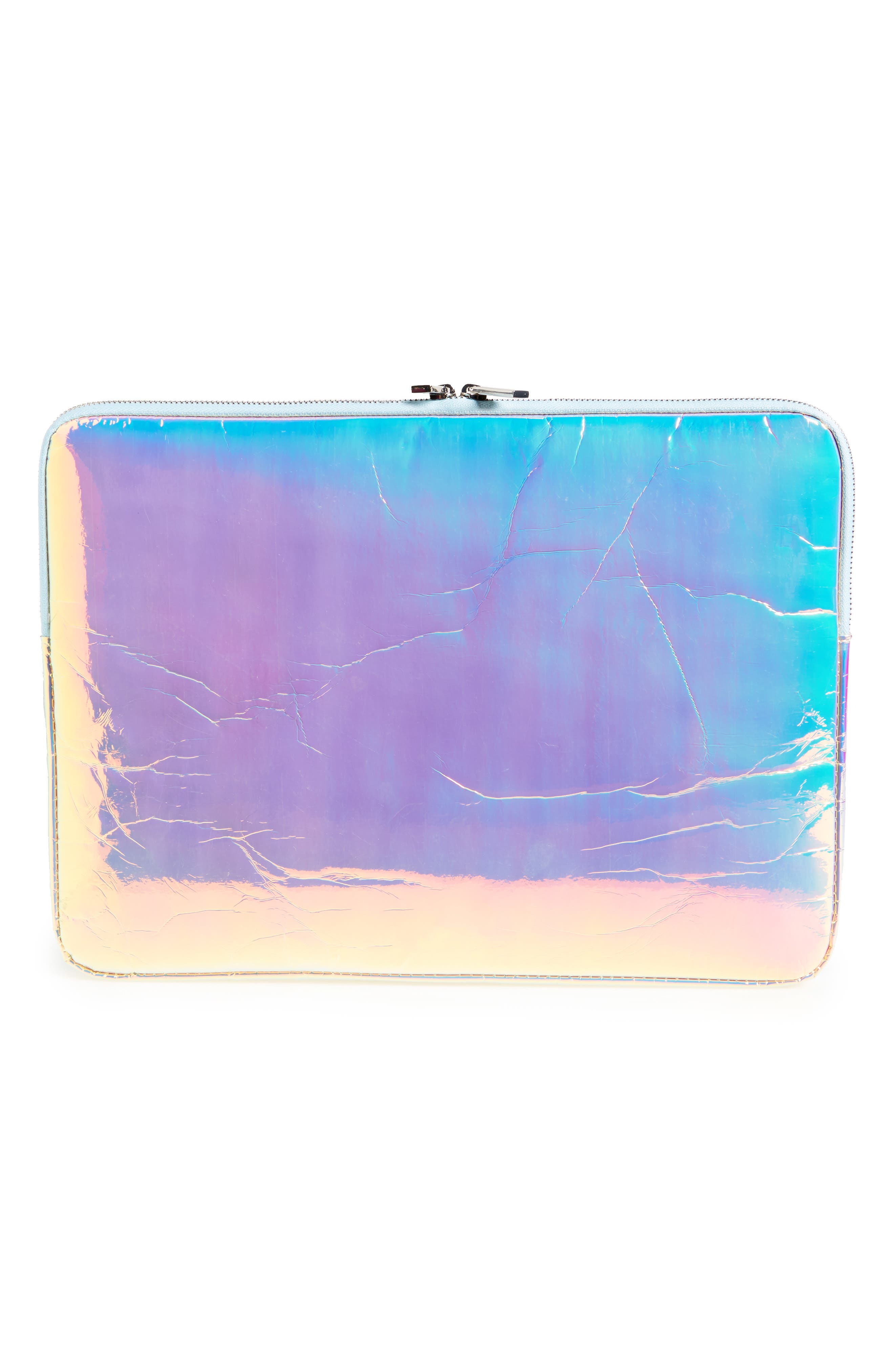 iridescent laptop sleeve