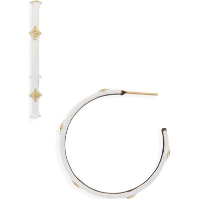 Armenta Old World Crivelli Enamel Hoop Earrings