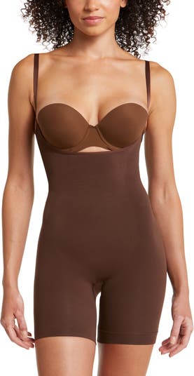 EuroSkins Seamless Open Bust Boxer Body Shaper In Nude - ShopStyle