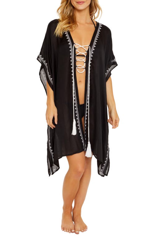 Embroidered Cover-Up in Black