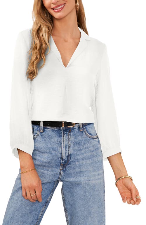 Vince Camuto Pleat Front Satin Shirt at Nordstrom,
