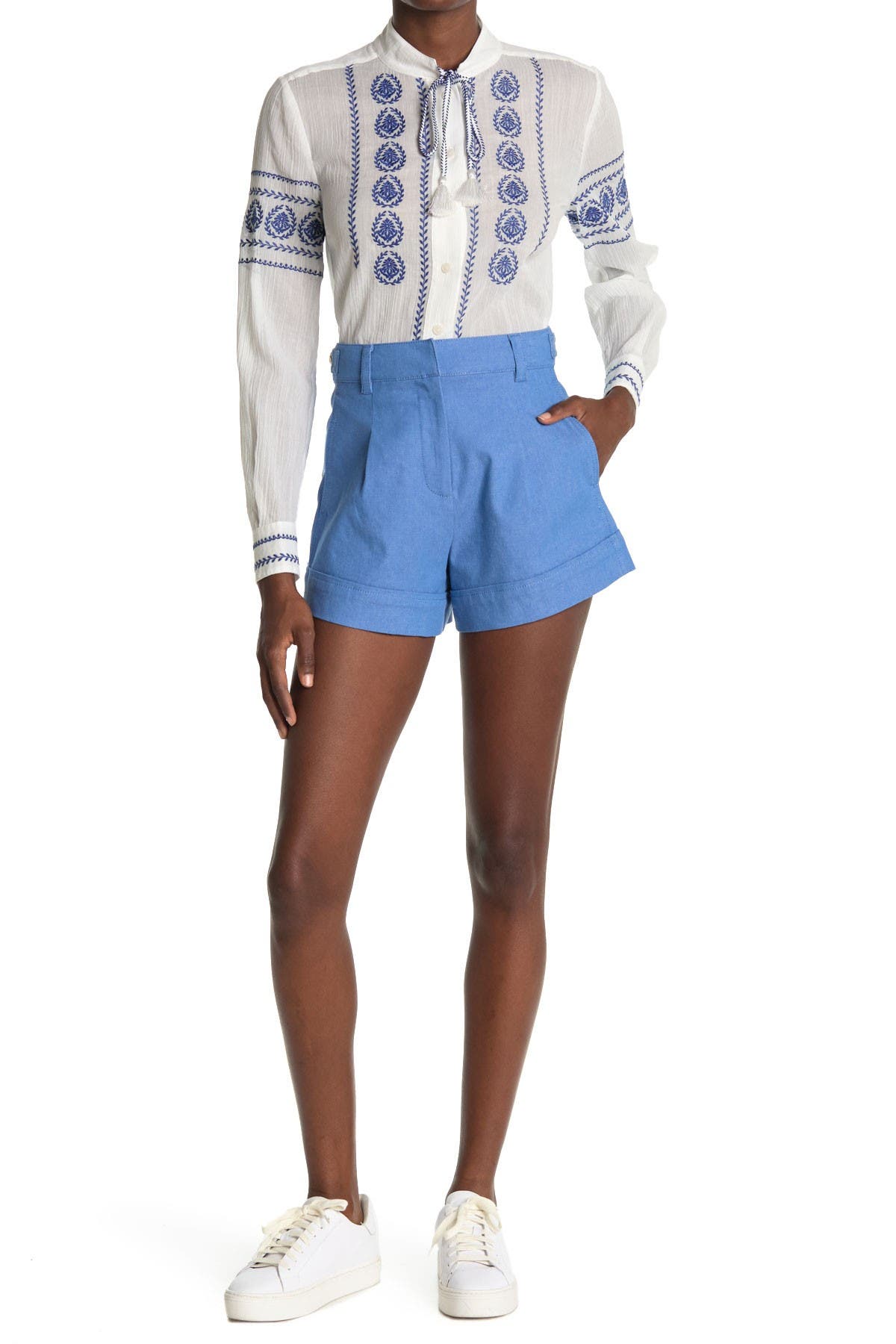 high waisted a line shorts