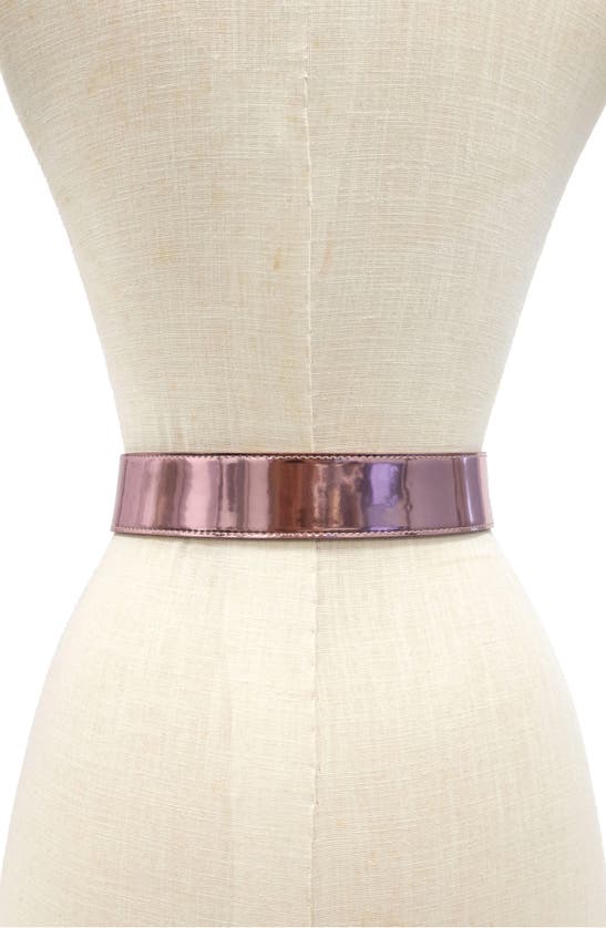 KURT GEIGER KURT GEIGER LONDON METALLIC LEATHER BELT