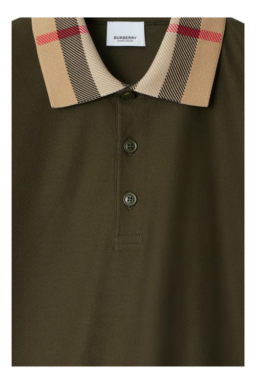 Shop Burberry Cotton Polo Shirt In Loch