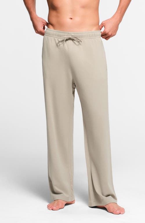 Shop Skims Straight Leg Stretch Lounge Pants In Shale