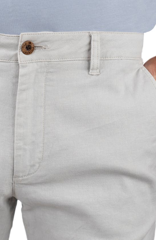 Shop Tailor Vintage Puretec Cool® Linen & Cotton Chino Pants In Quiet Gray