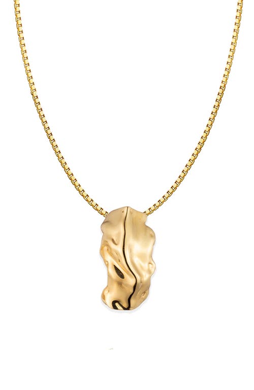 Molten Pendant Necklace in Gold