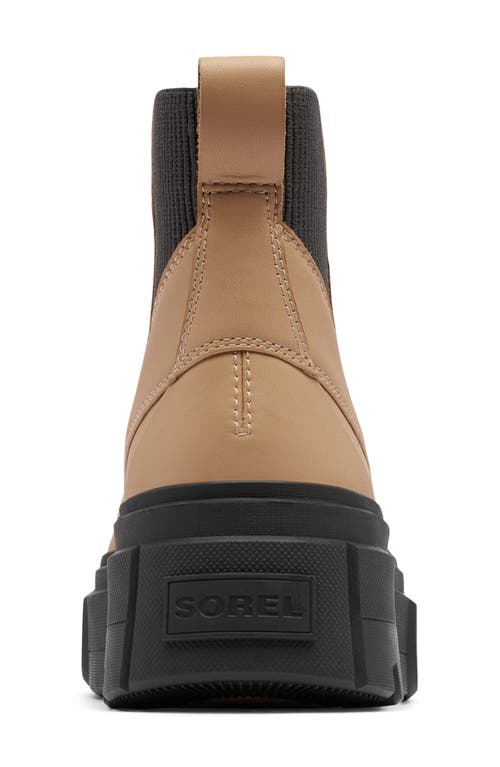 Shop Sorel Caribou X Waterproof Platform Chelsea Boot In Canoe/jet