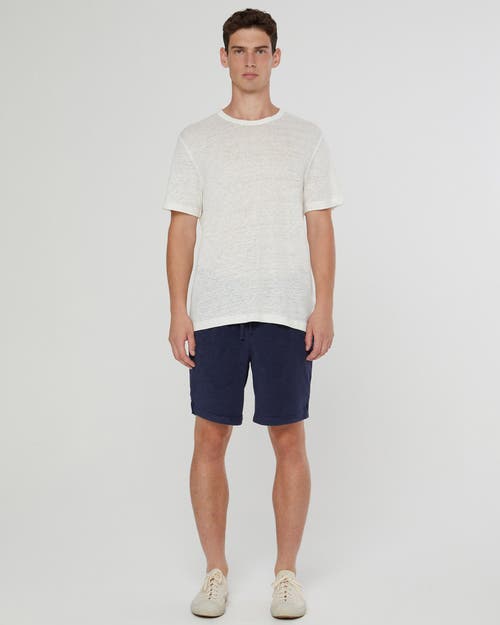 Onia Terry Pull On 7 Shorts In Deep Navy