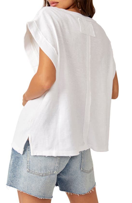 Shop Free People Our Time Oversize T-shirt In Ivory