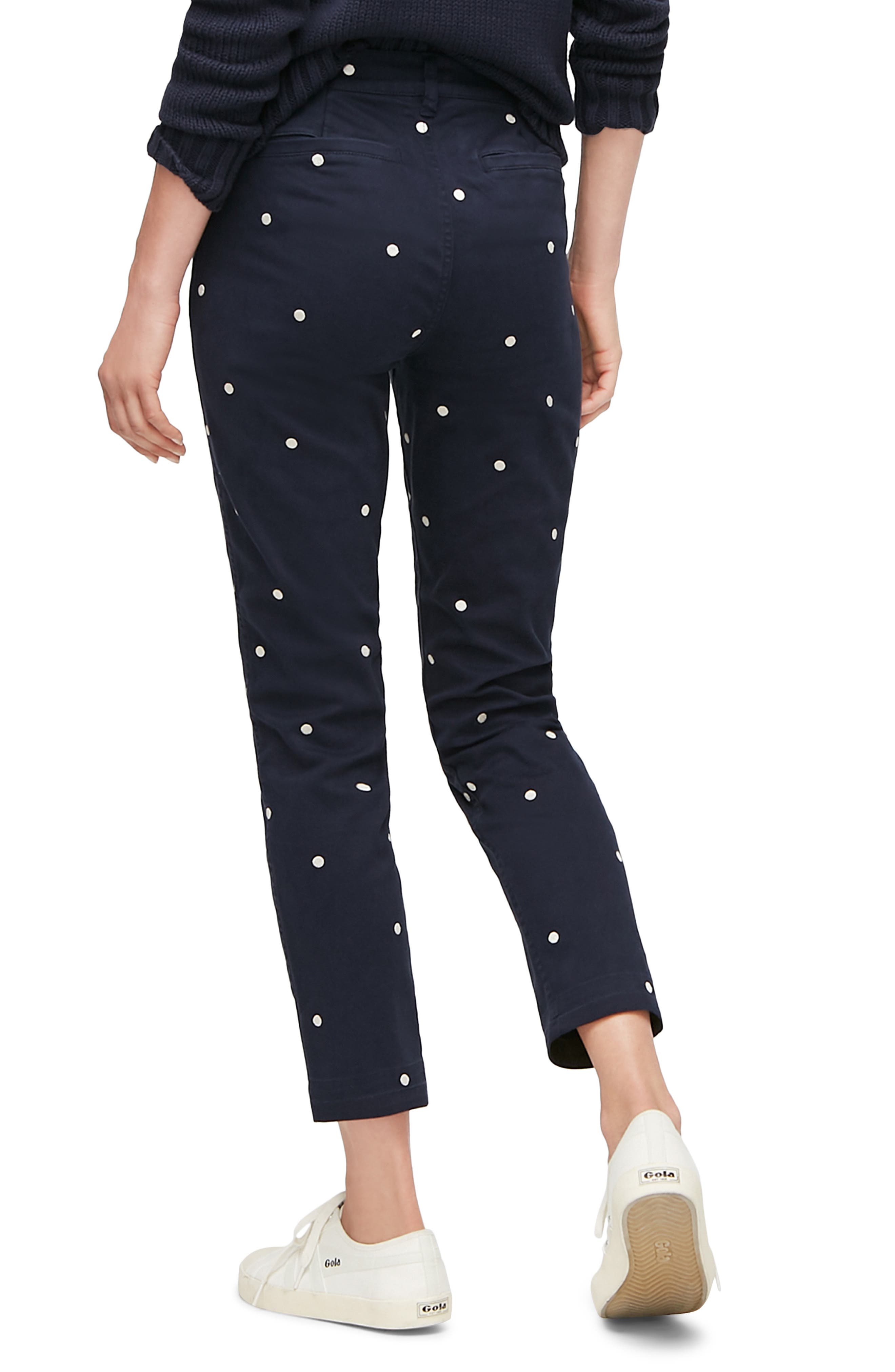 j crew polka dot chino