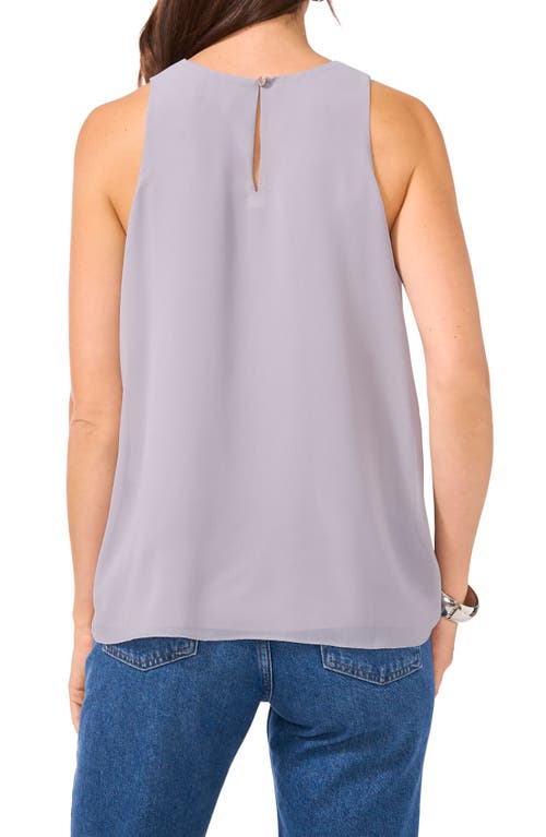 Shop Vince Camuto Stud Detail Sleeveless Top In Calm Grey