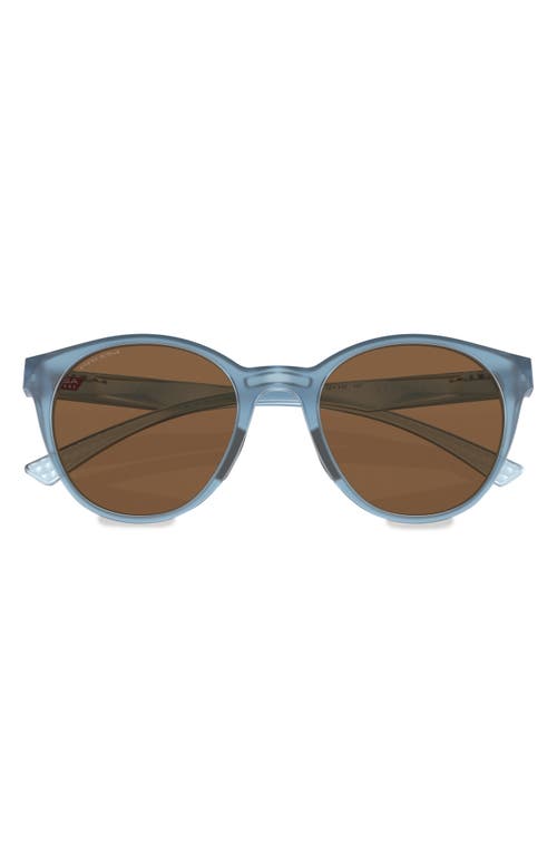 Oakley Spindrift Prizm Bronze Round Ladies Sunglasses Oo9474 947411 52 In Blue/bronze