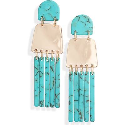 Lele Sadoughi Empire Fringe Drop Earrings