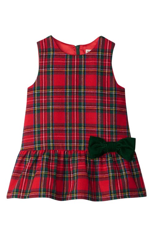 Hatley Plaid Sleeveless Cotton Dress in Red 