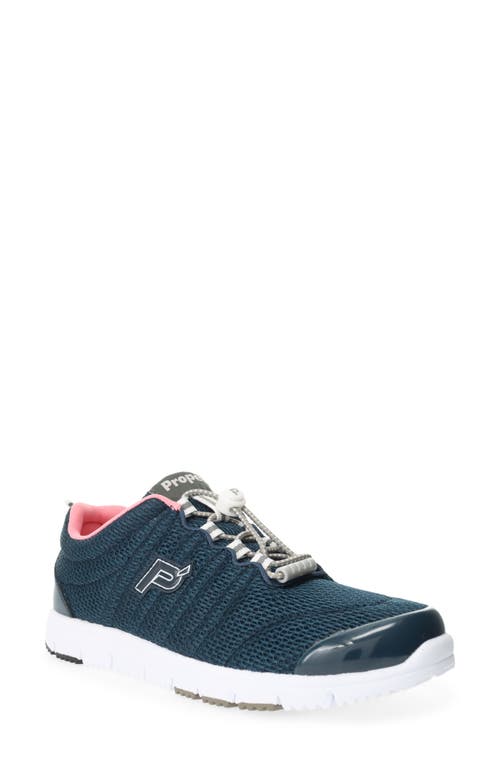 Shop Propét Travel Walker Ii Running Shoe In Navy/melon