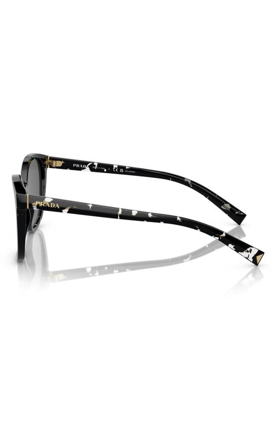 Prada 53mm Cat Eye Sunglasses In Black Tortoise
