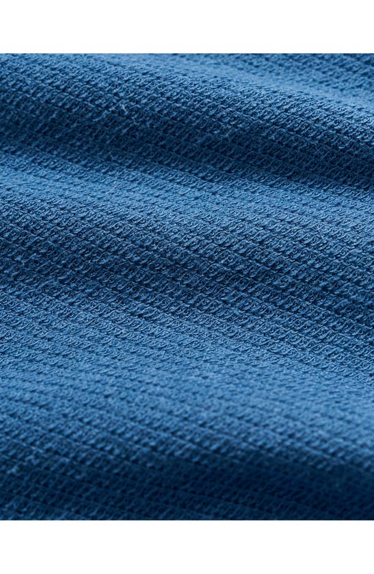 Billy Reid Hemp & Cotton Knit Polo In Dark Blue
