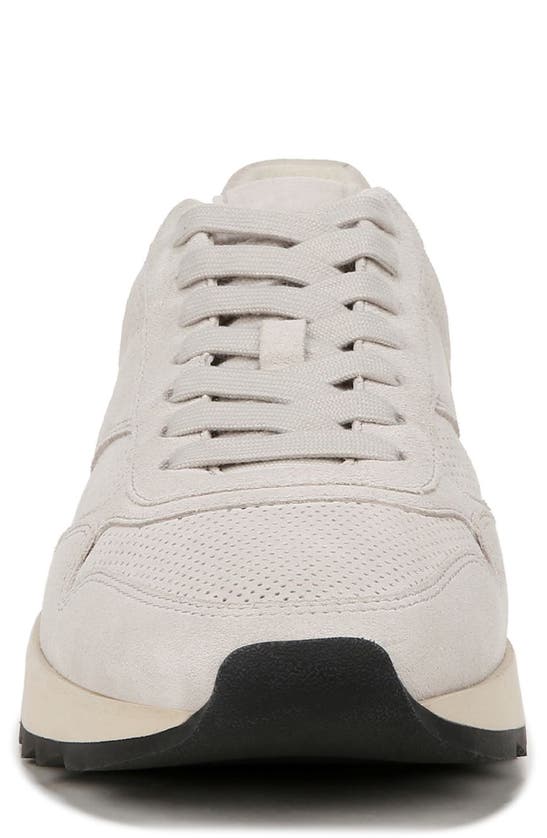 Shop Vince Edric Perforated Sneaker In Horchata