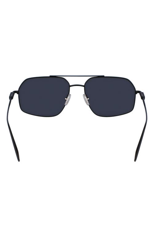 Shop Ferragamo Prisma 58mm Navigator Sunglasses In Matte Black