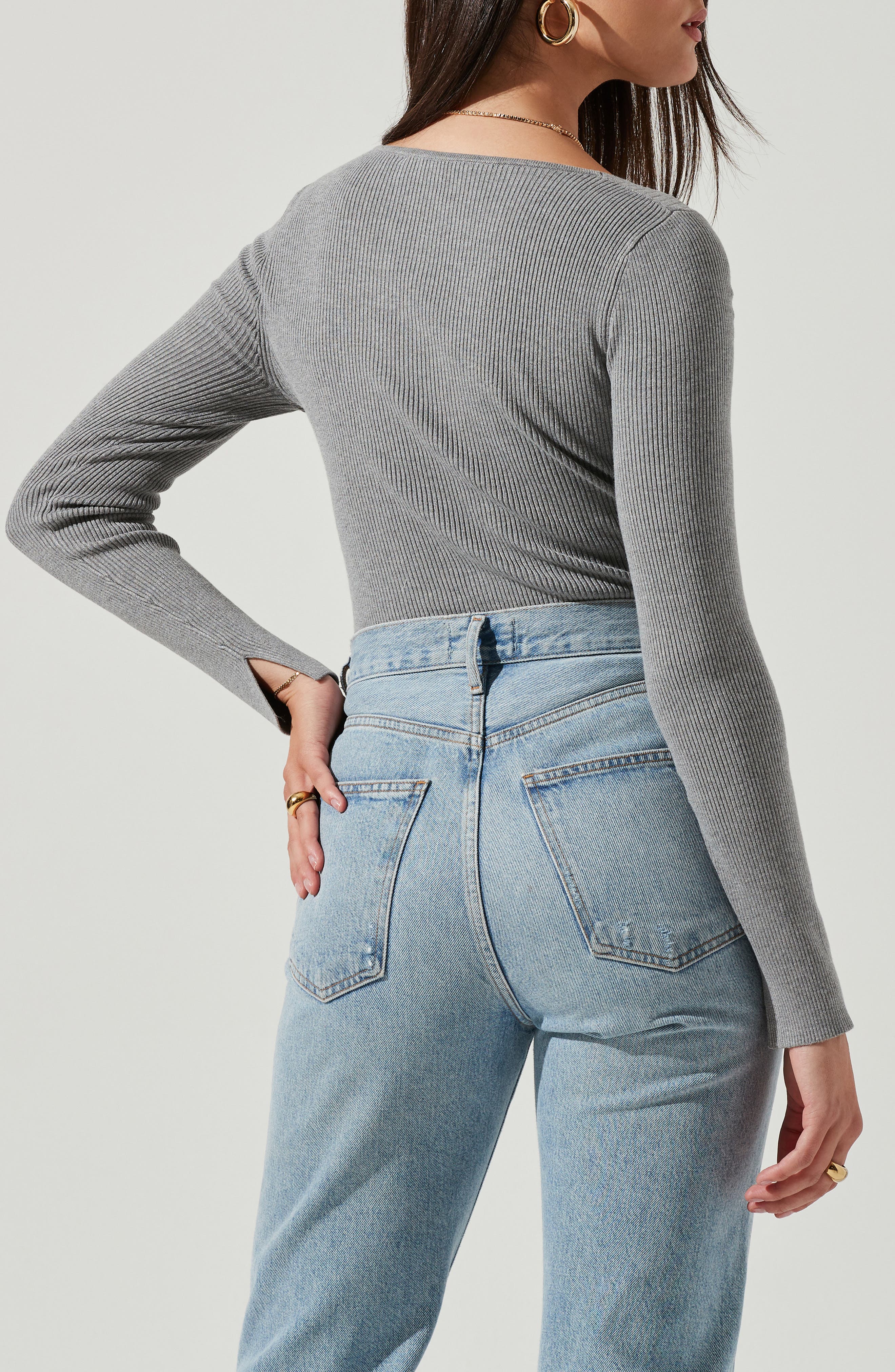 ASTR the Label Astr Cross Front Sweater 