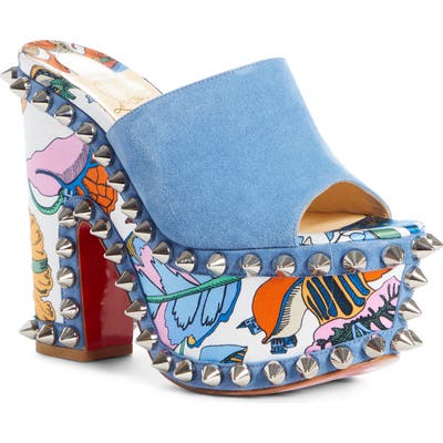 Christian Louboutin Massivatac Spike Mule, Blue