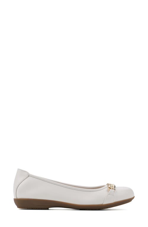 Shop Cliffs By White Mountain White Mountain Charmed Flat In Cream/smooth