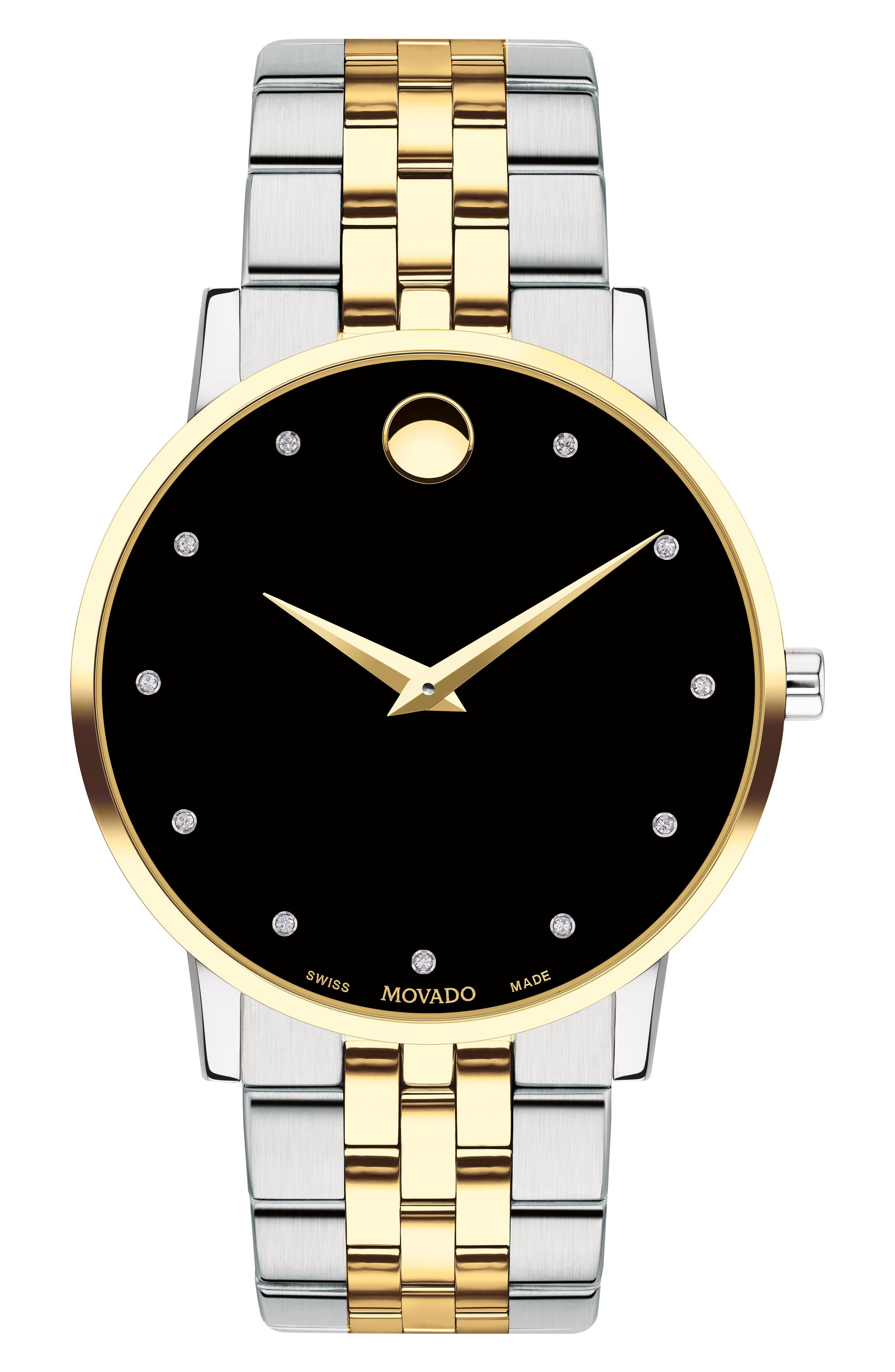 movado museum diamond bezel