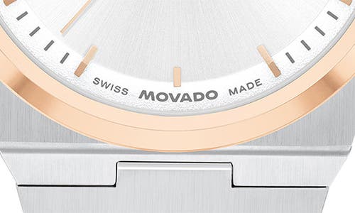 Shop Movado Bold Quest Bracelet Watch, 40mm In White