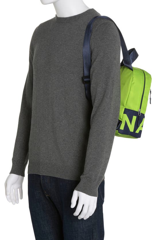 Nautica Halcyon Days Medium Logo Backpack In Lime