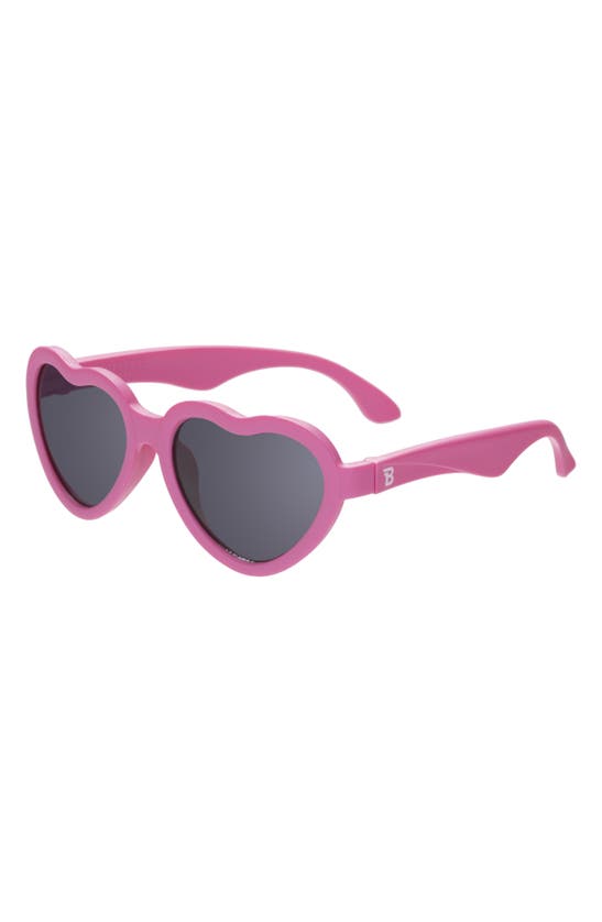 BABIATORS BABIATORS KIDS' PAPARAZZI PINK HEART SUNGLASSES