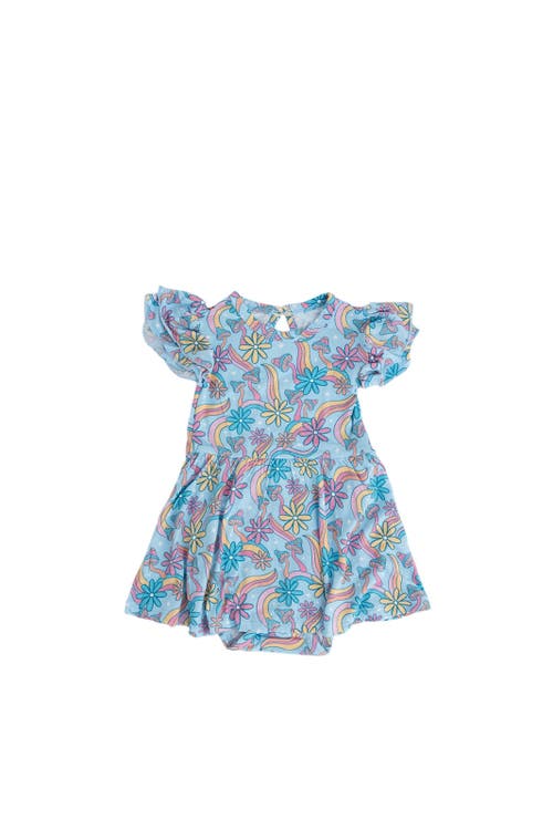 Charlie Lou Baby ® Little Girl's Groovy Fall After All Twirl Dress In Blue