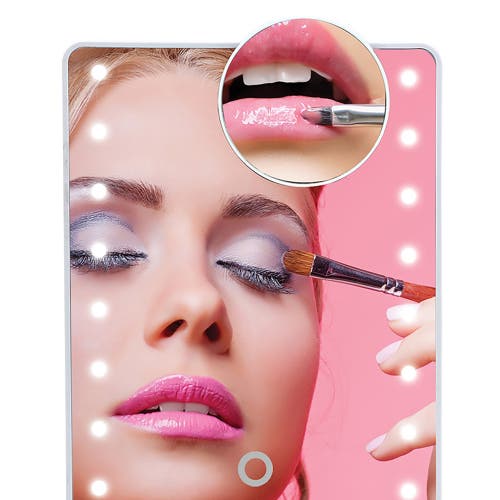Pursonic Led Lighted Vanity Makeup Mirror In White