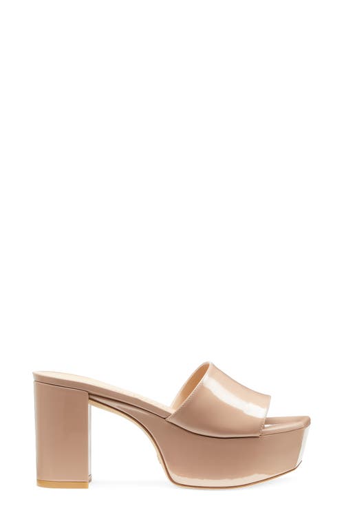 STUART WEITZMAN STUART WEITZMAN SQUAREHIGH PLATFORM 95 SLIDE SANDAL 
