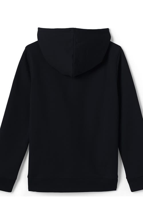 Shop Lands' End School Uniform Kids Hooded Pullover Sweatshirt In Black