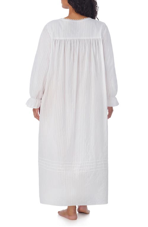 Eileen West Long Sleeve Cotton Ballet Nightgown In White