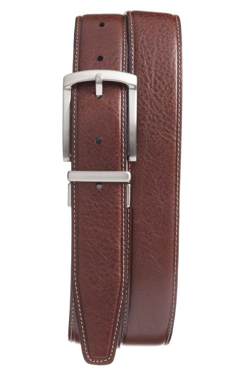 Shop Torino Reversible Leather Belt In Black/brown