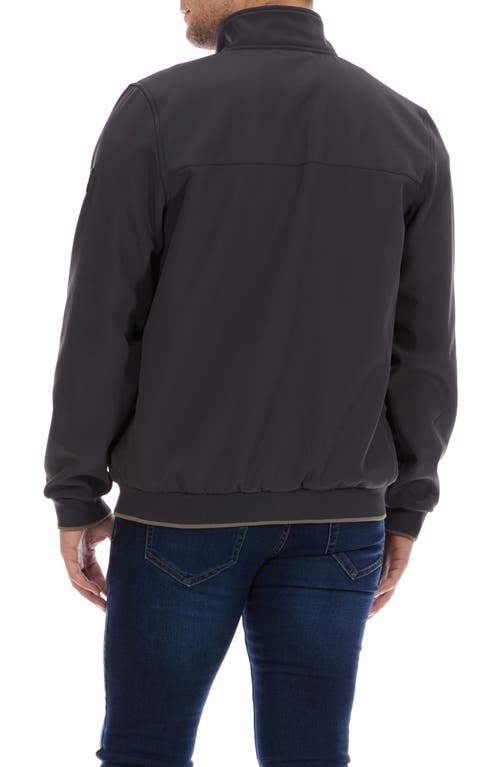 Perry Ellis Everyday Soft Shell Jacket In Charcoal