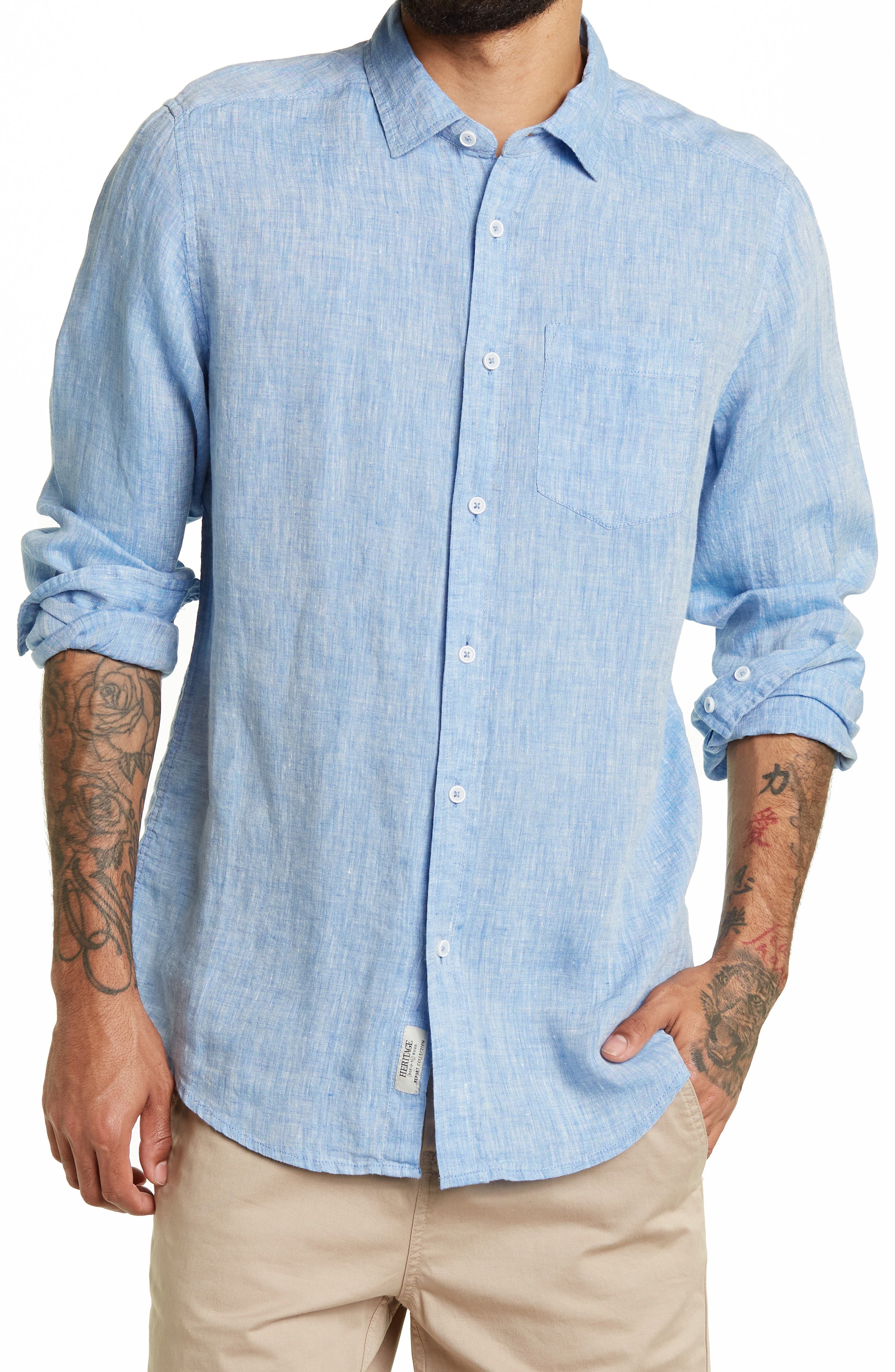 Blue Linen Shirts for Men | Nordstrom