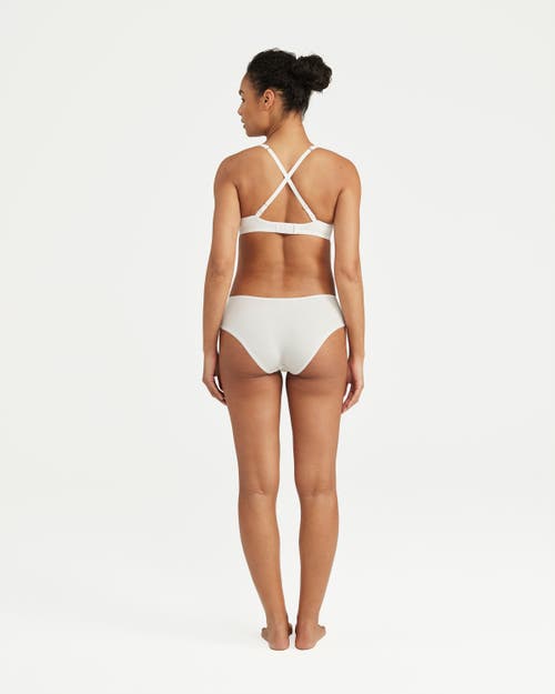 Nudea The Stretch Mid Rise Bikini Brief In White