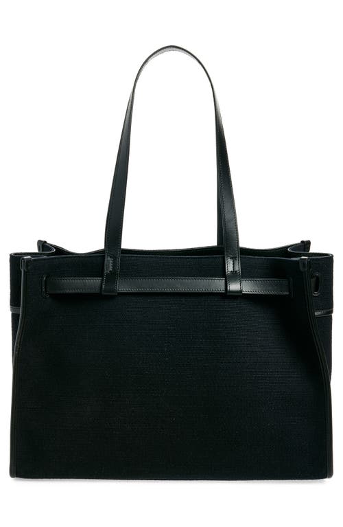 Shop Proenza Schouler Belted Canvas Tote In Black