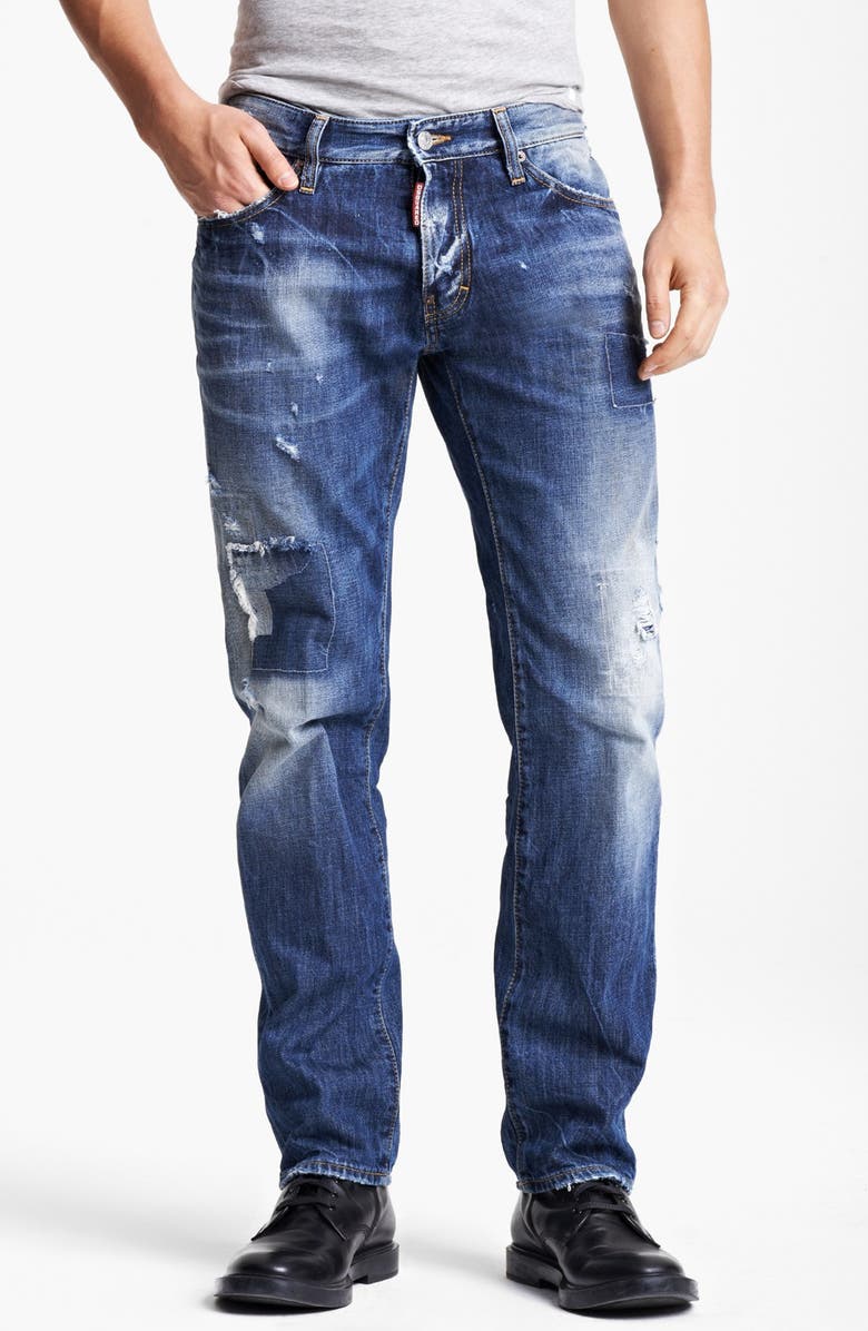 Dsquared2 'Dean' Slim Fit Jeans (Distressed Blue) | Nordstrom