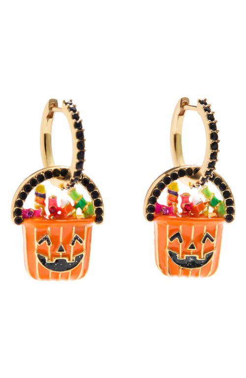 Shop Baublebar Trick Or Trick Huggie Hoop Earrings In Orange