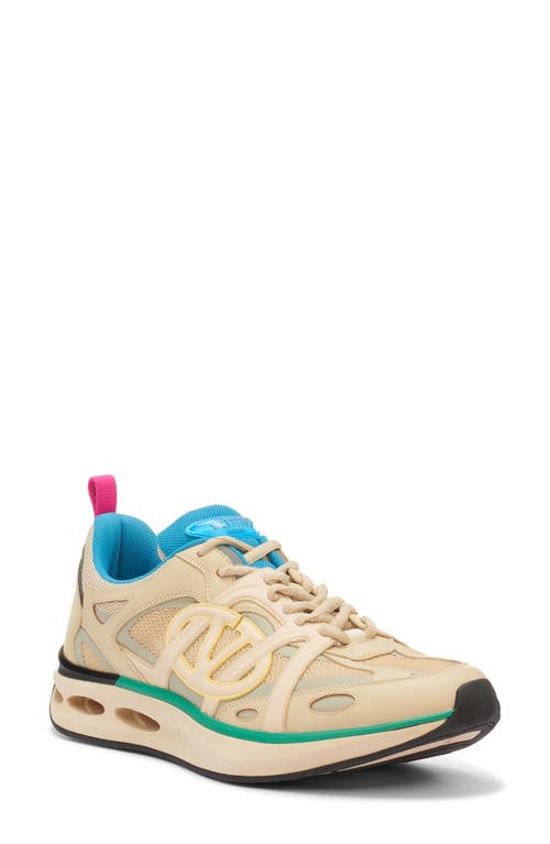 Shop Valentino Garavani Vlogo Easyjog Sneaker In Sunny Beige/sorbet