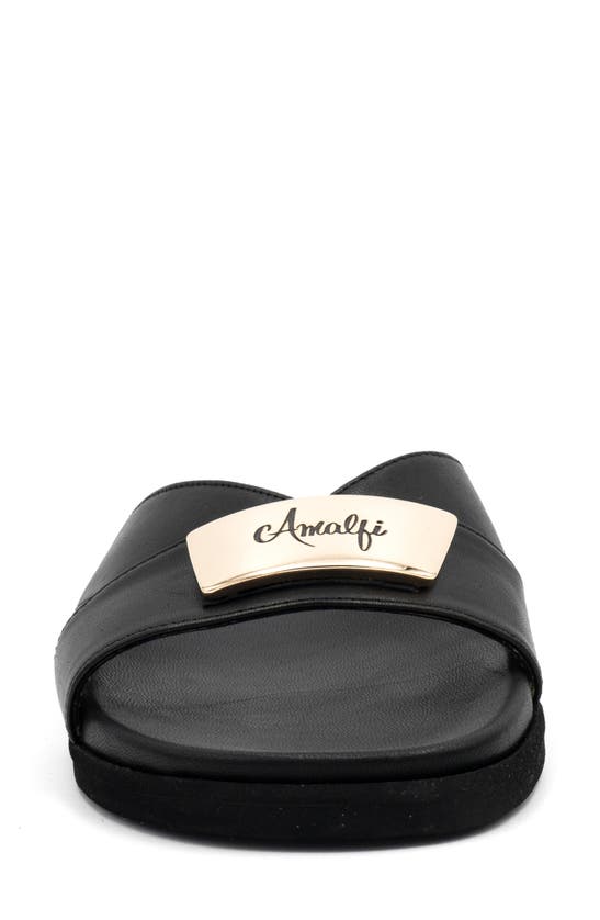 Amalfi By Rangoni Bardolino Slide Sandal In Black