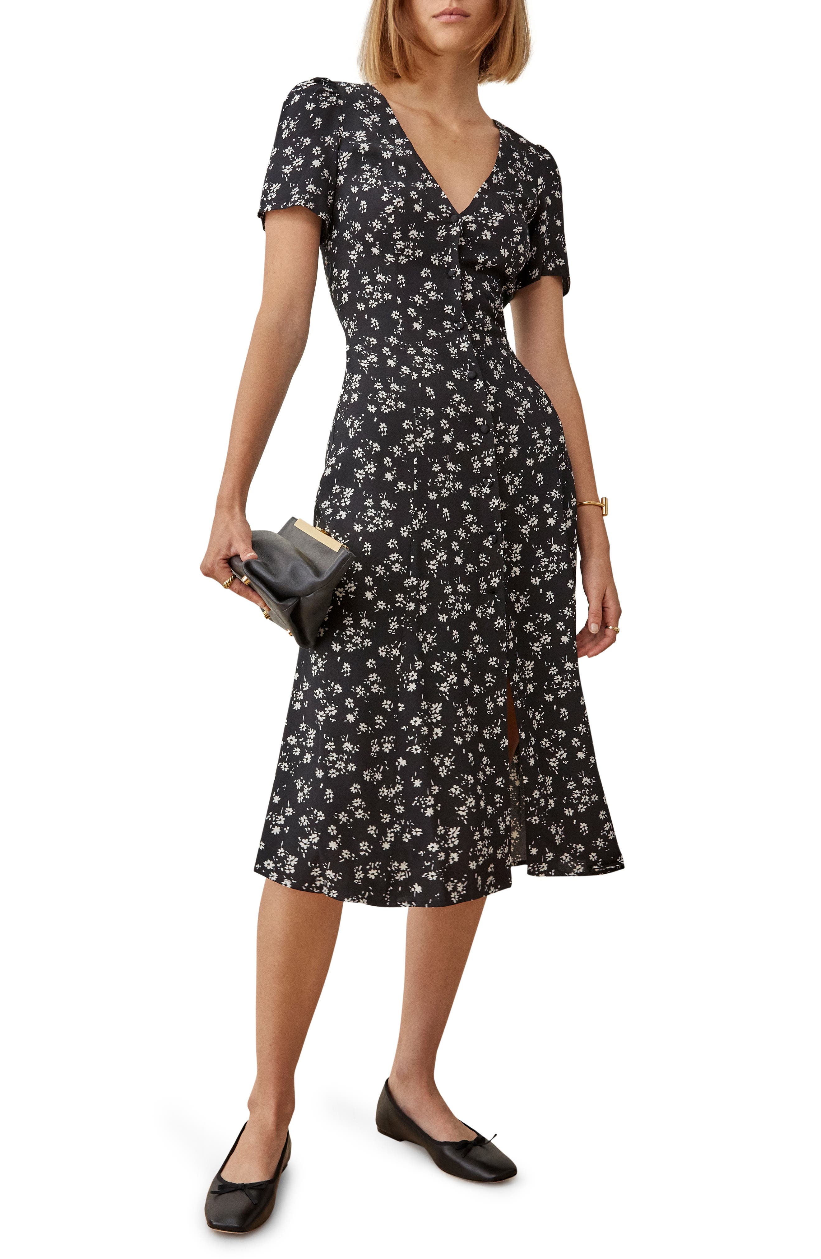 reformation judith midi wrap dress