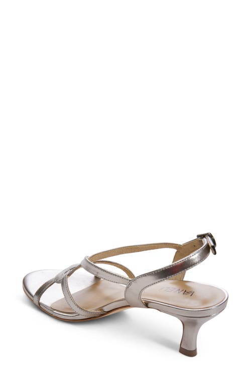 Vaneli Monde Strappy Sandal In Pewter