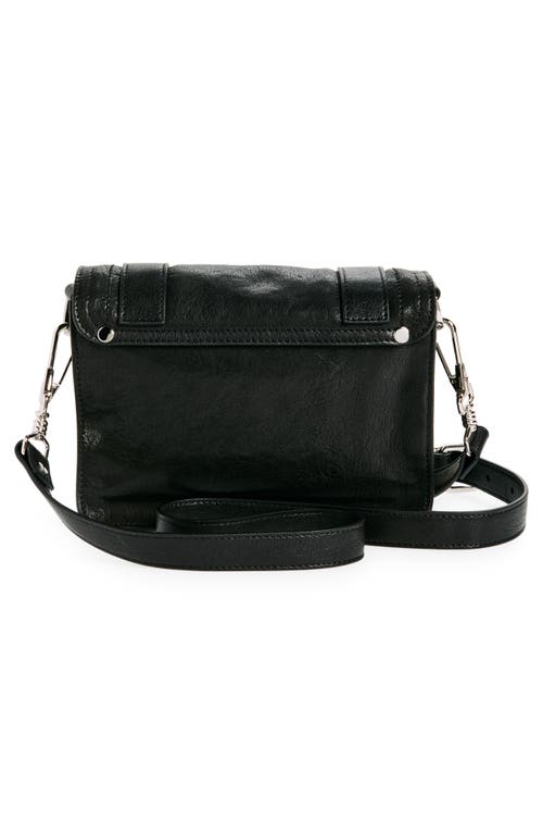 Proenza Schouler Mini Ps1 Leather Crossbody Bag In Black/black
